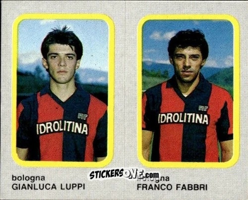Cromo Gianluca Luppi / Franco Fabbri - Calcio Flash 1986 n. 325 - Edizioni Flash
