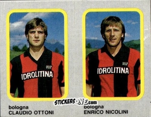 Cromo Claudio Ottoni / Enrico Nicolini - Calcio Flash 1986 n. 326 - Edizioni Flash