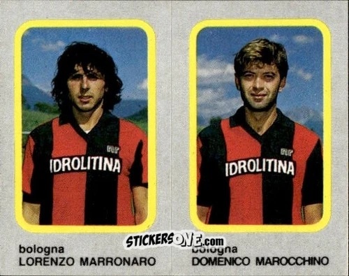 Cromo Lorenzo Marronaro / Domenico Marocchino - Calcio Flash 1986 n. 330 - Edizioni Flash