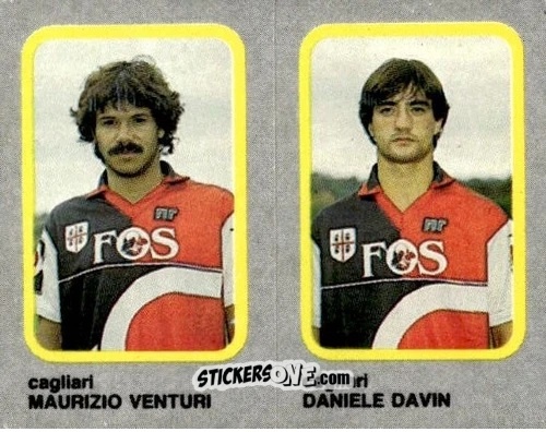 Cromo Maurizio Venturi / Daniele Davin - Calcio Flash 1986 n. 340 - Edizioni Flash
