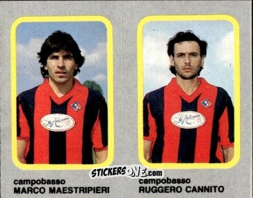 Cromo Marco Maestripieri / Ruggero Cannito - Calcio Flash 1986 n. 347 - Edizioni Flash