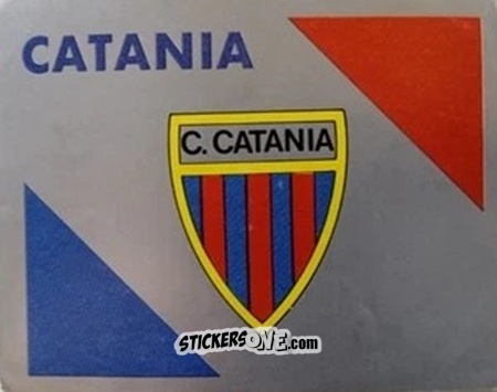 Sticker Scudetto Catania - Calcio Flash 1986 n. SC24 - Edizioni Flash