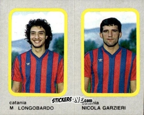 Cromo M. Longobardo / Nicola Garzieri - Calcio Flash 1986 n. 353 - Edizioni Flash