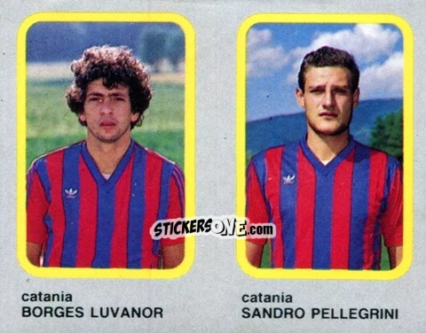 Sticker Borges Luvanor / Sandro Pellegrini - Calcio Flash 1986 n. 356 - Edizioni Flash