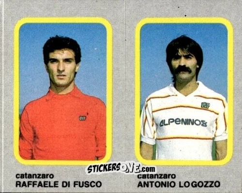 Cromo Raffaele Di Fusco / Antonio Logozzo - Calcio Flash 1986 n. 359 - Edizioni Flash