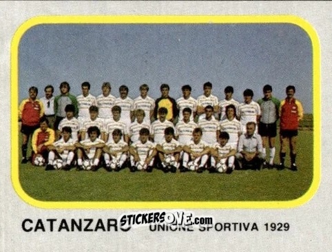 Figurina Squadra Catanzaro - Calcio Flash 1986 n. 362 - Edizioni Flash