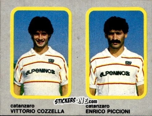 Cromo Vittorio Cozzella / Enrico Piccioni - Calcio Flash 1986 n. 364 - Edizioni Flash