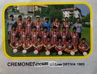 Cromo Squadra Cremonese - Calcio Flash 1986 n. 376 - Edizioni Flash