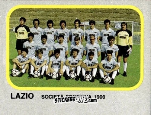 Sticker Squadra Lazio - Calcio Flash 1986 n. 404 - Edizioni Flash