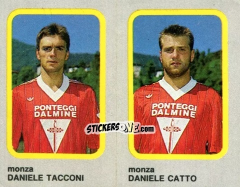 Sticker Daniele Tacconi / Daniele Catto - Calcio Flash 1986 n. 409 - Edizioni Flash