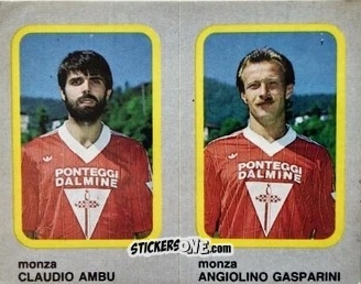 Cromo Antonio Crusco / Claudio Ambu - Calcio Flash 1986 n. 414 - Edizioni Flash