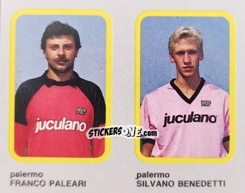 Sticker Franco Paleari / Silvano Benedetti - Calcio Flash 1986 n. 415 - Edizioni Flash