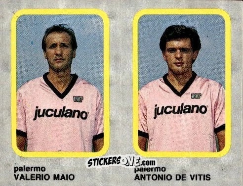 Figurina Valerio Maio / Antonio De Vitis - Calcio Flash 1986 n. 421 - Edizioni Flash