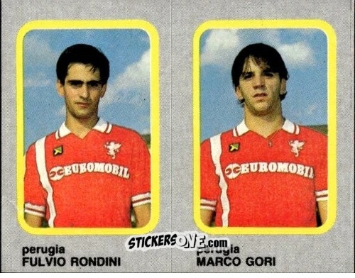 Cromo Fulvio Rondini / Marco Gori - Calcio Flash 1986 n. 424 - Edizioni Flash