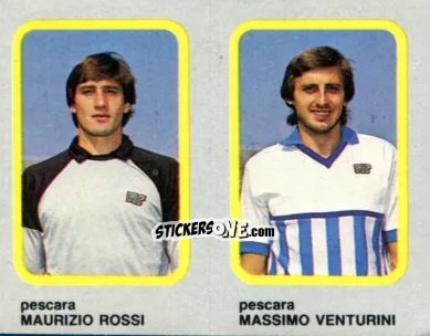 Sticker Maurizio Rossi / Massimo Venturini - Calcio Flash 1986 n. 429 - Edizioni Flash