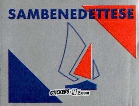 Sticker Scudetto Sambenedettese - Calcio Flash 1986 n. SC36 - Edizioni Flash