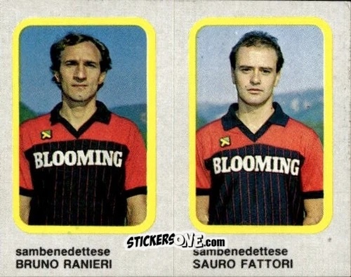 Figurina Bruno Ranieri / Sauro Fattori - Calcio Flash 1986 n. 440 - Edizioni Flash
