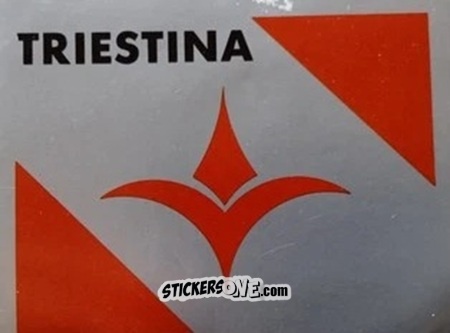 Sticker Scudetto Triestina - Calcio Flash 1986 n. SC37 - Edizioni Flash