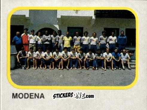 Cromo Squadra Modena - Calcio Flash 1986 n. 454 - Edizioni Flash