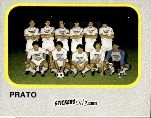 Cromo Squadra Prato - Calcio Flash 1986 n. 459 - Edizioni Flash