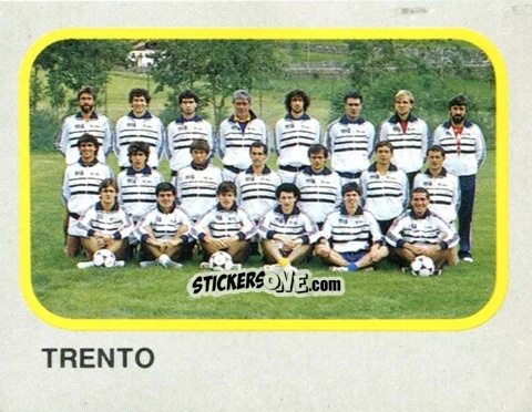 Sticker Squadra Trento - Calcio Flash 1986 n. 465 - Edizioni Flash
