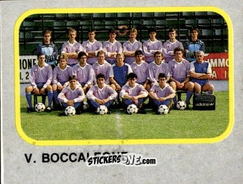 Figurina Squadra V. Boccaleone - Calcio Flash 1986 n. 467 - Edizioni Flash