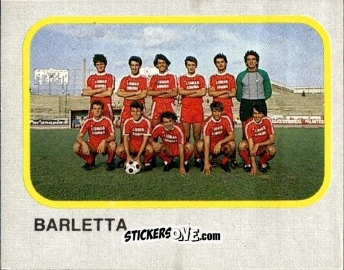 Figurina Squadra Barletta - Calcio Flash 1986 n. 468 - Edizioni Flash