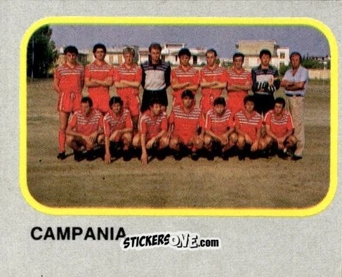 Figurina Squadra Campania - Calcio Flash 1986 n. 471 - Edizioni Flash