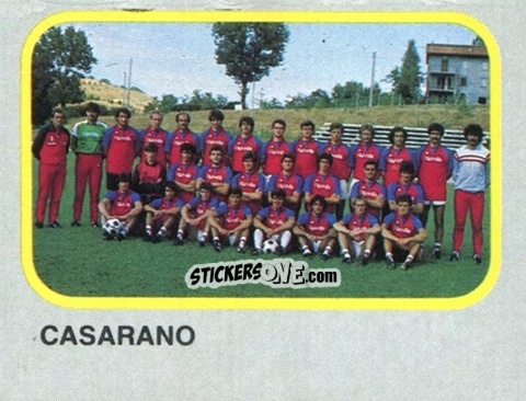 Sticker Squadra Casarano - Calcio Flash 1986 n. 472 - Edizioni Flash