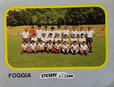 Figurina Squadra Foggia - Calcio Flash 1986 n. 476 - Edizioni Flash