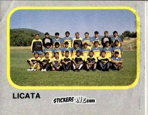 Figurina Squadra Licata - Calcio Flash 1986 n. 477 - Edizioni Flash