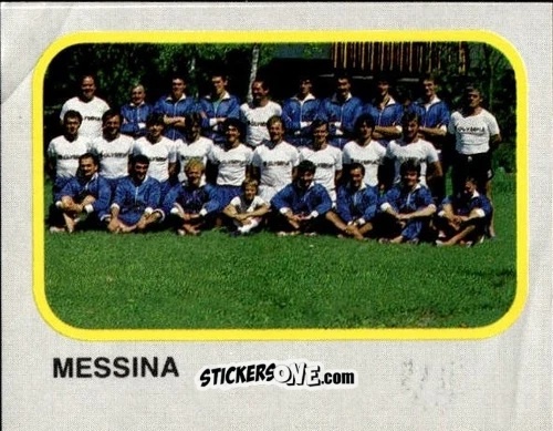 Sticker Squadra Messina - Calcio Flash 1986 n. 479 - Edizioni Flash