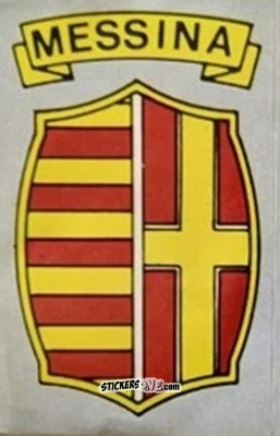 Cromo Scudetto Messina - Calcio Flash 1986 n. SC67 - Edizioni Flash