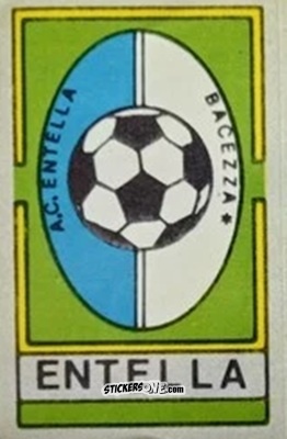 Figurina Scudetto Entella - Calcio Flash 1986 n. SC80 - Edizioni Flash