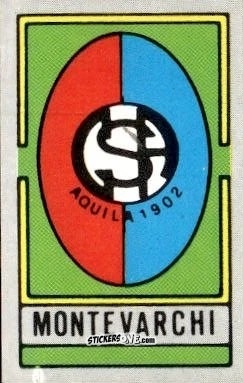 Figurina Scudetto Montevarchi - Calcio Flash 1986 n. SC84 - Edizioni Flash
