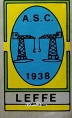 Cromo Scudetto Leffe - Calcio Flash 1986 n. SC95 - Edizioni Flash