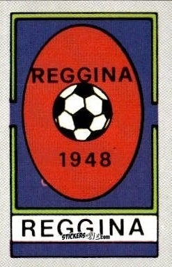 Sticker Scudetto Reggina - Calcio Flash 1986 n. SC141 - Edizioni Flash