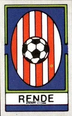 Sticker Scudetto Rende - Calcio Flash 1986 n. SC142 - Edizioni Flash
