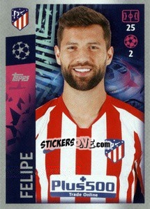 Sticker Felipe - UEFA Champions League 2019-2020 n. 28 - Topps