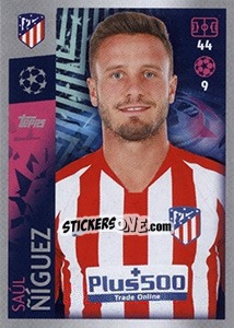 Sticker Saúl Ñíguez - UEFA Champions League 2019-2020 - Topps