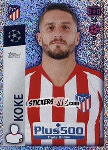 Sticker Koke - UEFA Champions League 2019-2020 n. 34 - Topps