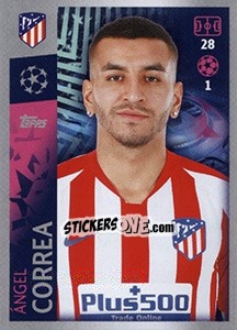 Sticker Ángel Correa - UEFA Champions League 2019-2020 n. 38 - Topps