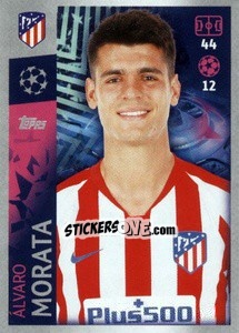 Sticker Alvaro Morata - UEFA Champions League 2019-2020 n. 39 - Topps