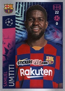 Sticker Samuel Umtiti - UEFA Champions League 2019-2020 - Topps