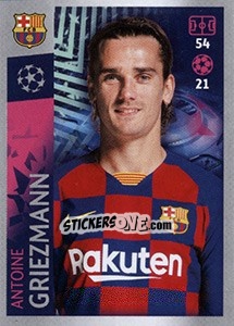 Sticker Antoine Griezmann - UEFA Champions League 2019-2020 n. 57 - Topps