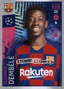 Sticker Ousmane Dembélé - UEFA Champions League 2019-2020 n. 58 - Topps