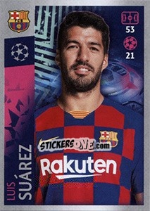 Sticker Luis Suarez - UEFA Champions League 2019-2020 n. 60 - Topps