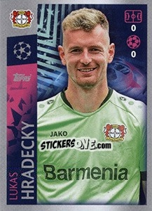 Sticker Lukas Hradecky - UEFA Champions League 2019-2020 n. 64 - Topps