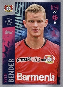 Sticker Sven Bender - UEFA Champions League 2019-2020 n. 66 - Topps