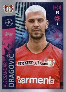 Sticker Aleksandar Dragovic - UEFA Champions League 2019-2020 n. 68 - Topps